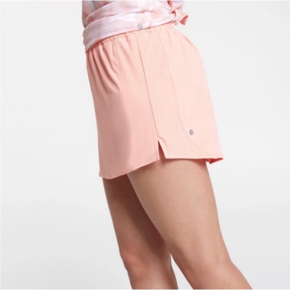 NWT CALIA INFINITY RUN COLLECTION SKORT SKIRT RELAXED FIT MID RISE PEACH GLOW L